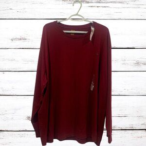Polo Ralph Lauren Maroon Classic-Fit Jersey Long Sleeve T-shirt Sz 2XB
